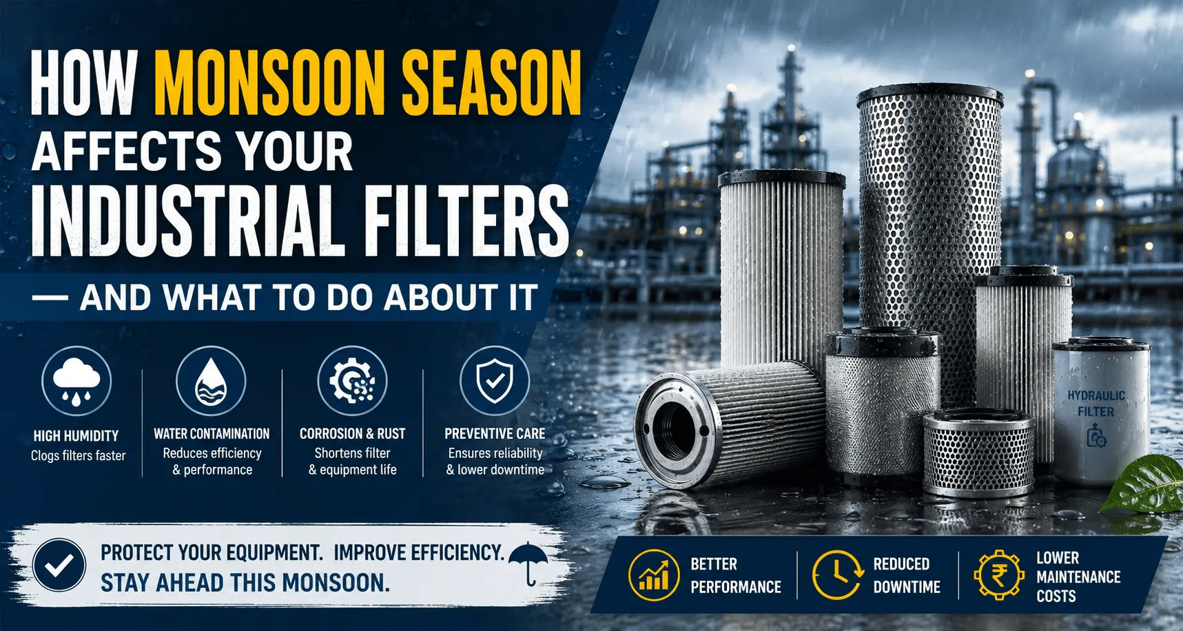 How Monsoon Season Affects Your Industrial Filters  And What To Do About It