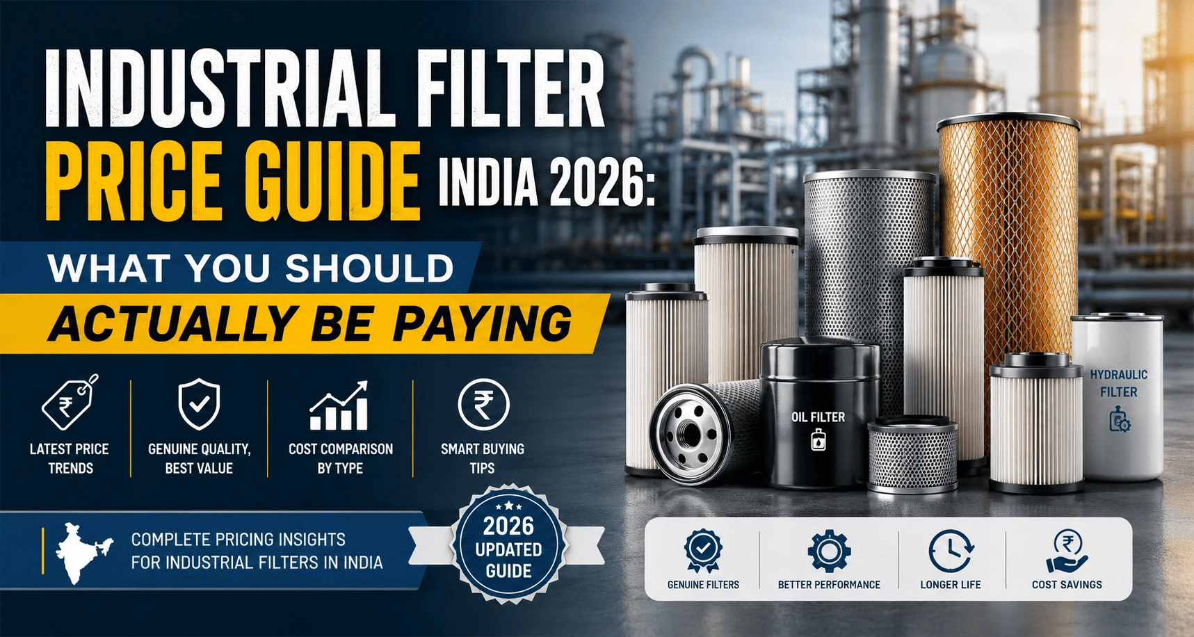 Industrial Filter Price Guide India 2026: What You Should Actually Be Paying