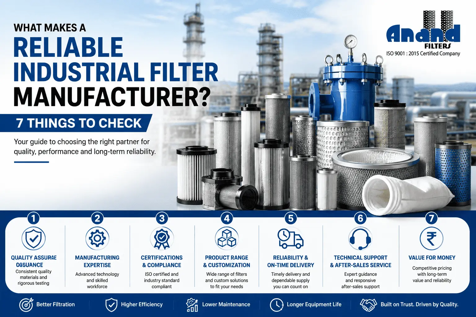What Makes a Reliable Industrial Filter Manufacturer? 7 Things to Check
